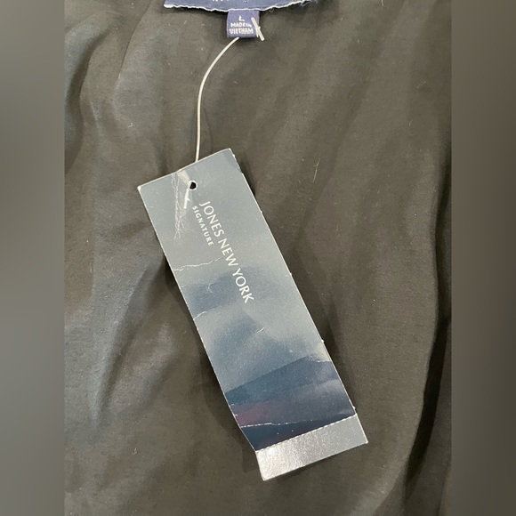 Jones NY Signature Light Black Blazer/Jacket w/Zipper Accents - NWT - Picture 6 of 11